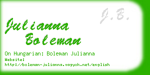 julianna boleman business card